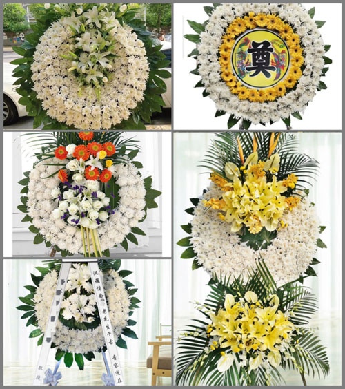 四川成都彭州市致和镇高泉村花圈速递